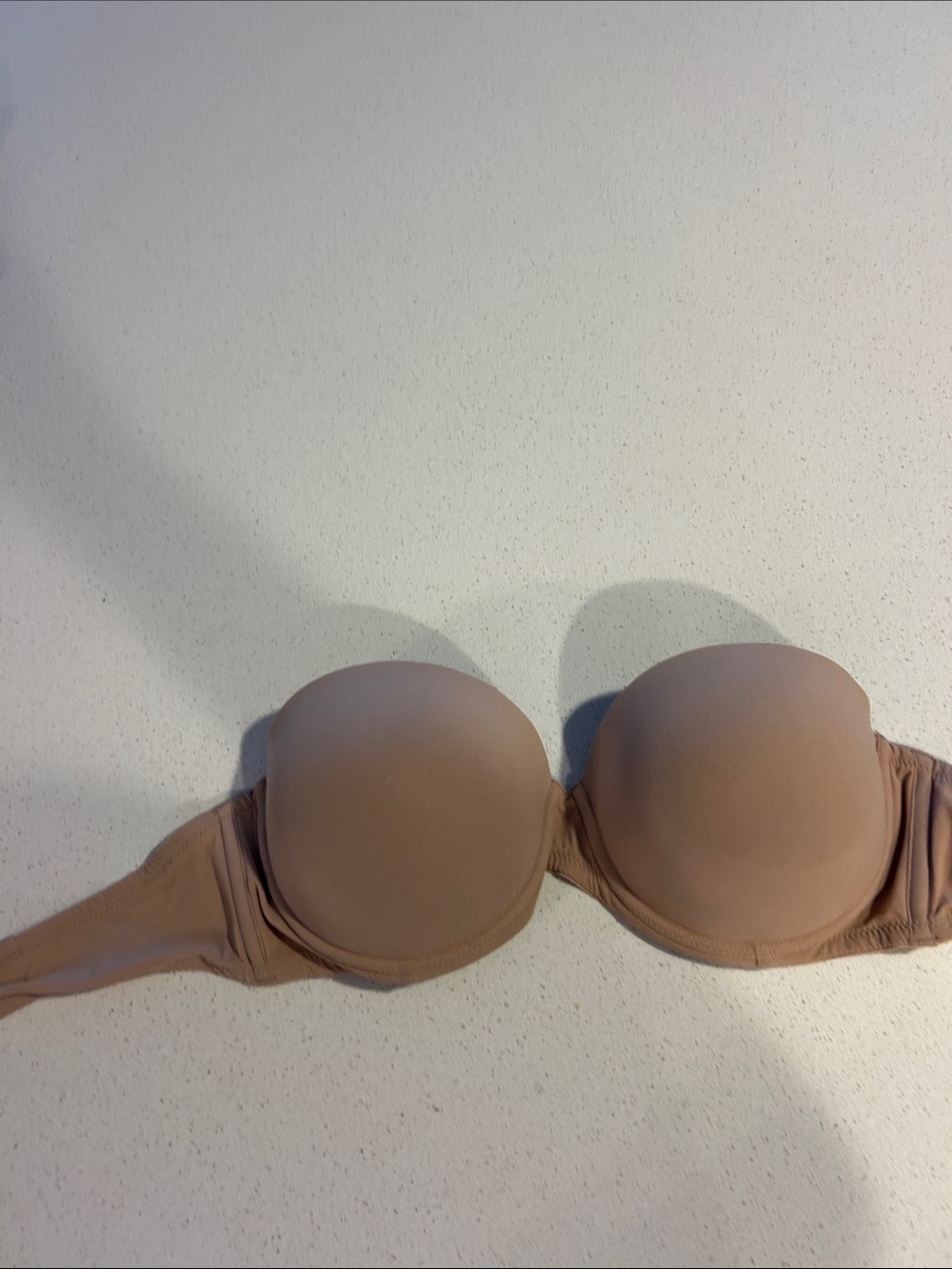 Calvin Klein Strapless Molded T-Shirt Bra in Nude Beige